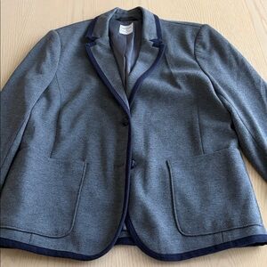 GAP Charcoal Blazer with Dark Blue Accents